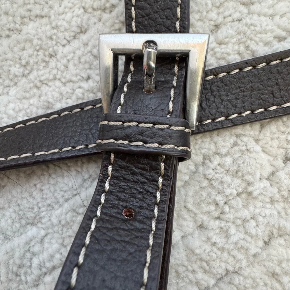 Cold water creek black leather crossbody purse - Picture 8 of 10